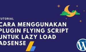 Cara Menggunakan Plugin Flying Script Untuk Lazy Load Adsense